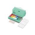 MIYA® | HIMI GOUACHE ○ JELLY CUP — boxes, 18 kleuren — Green edition, set, 1. Boxes met 18 kleuren
