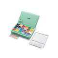MIYA® | HIMI GOUACHE ○ JELLY CUP — boxes, 24 kleuren — Green edition, set, 2. Boxes met 24 kleuren