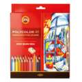 KOH-I-NOOR | POLYCOLOR kleurpotlood — sets, 48 kleurpotloden + 2 grafietpotloden + puntenslijper , set
