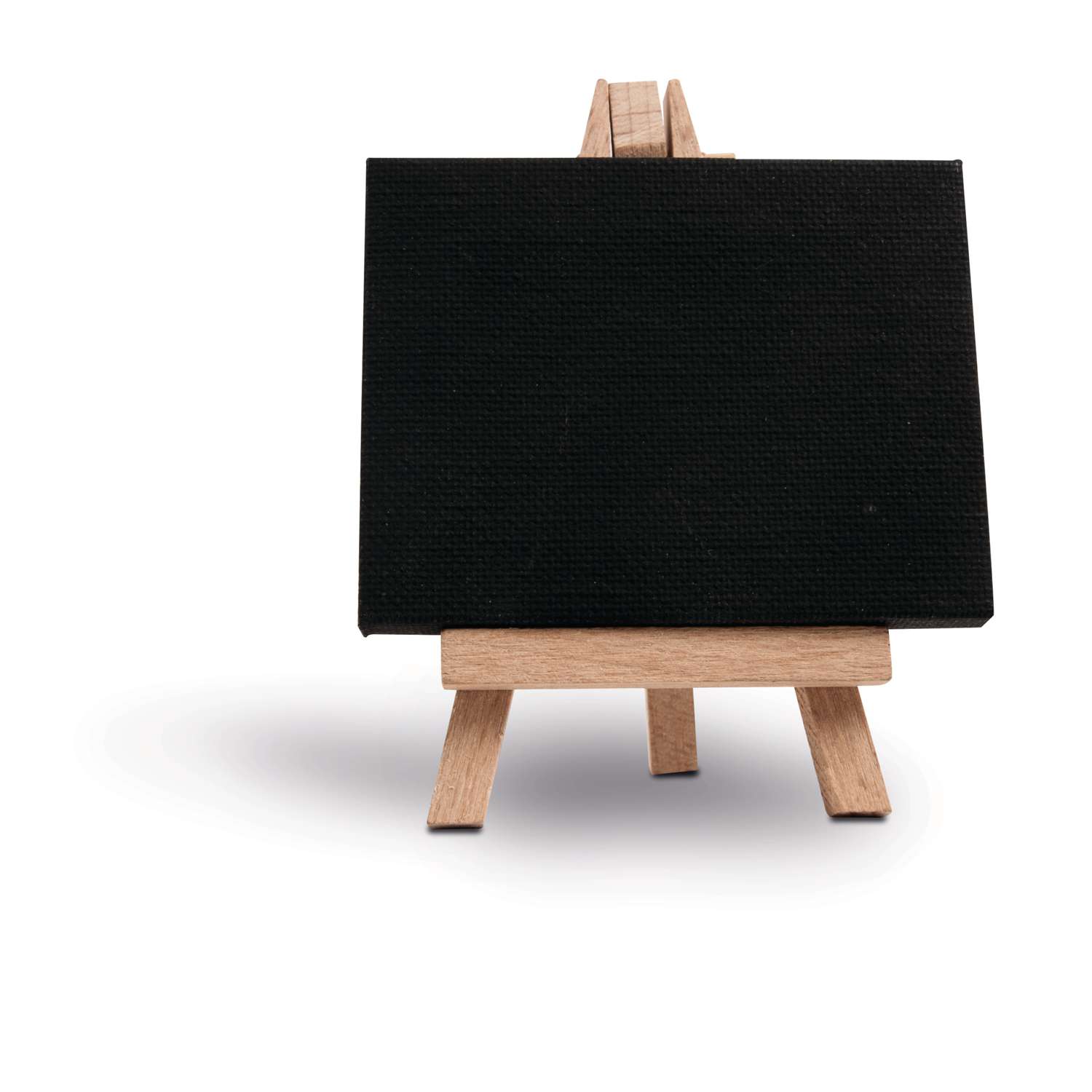 Ruilhandel voor de helft Gecomprimeerd GERSTAECKER Mini-schildersezel met schildersdoeken, zwart doek