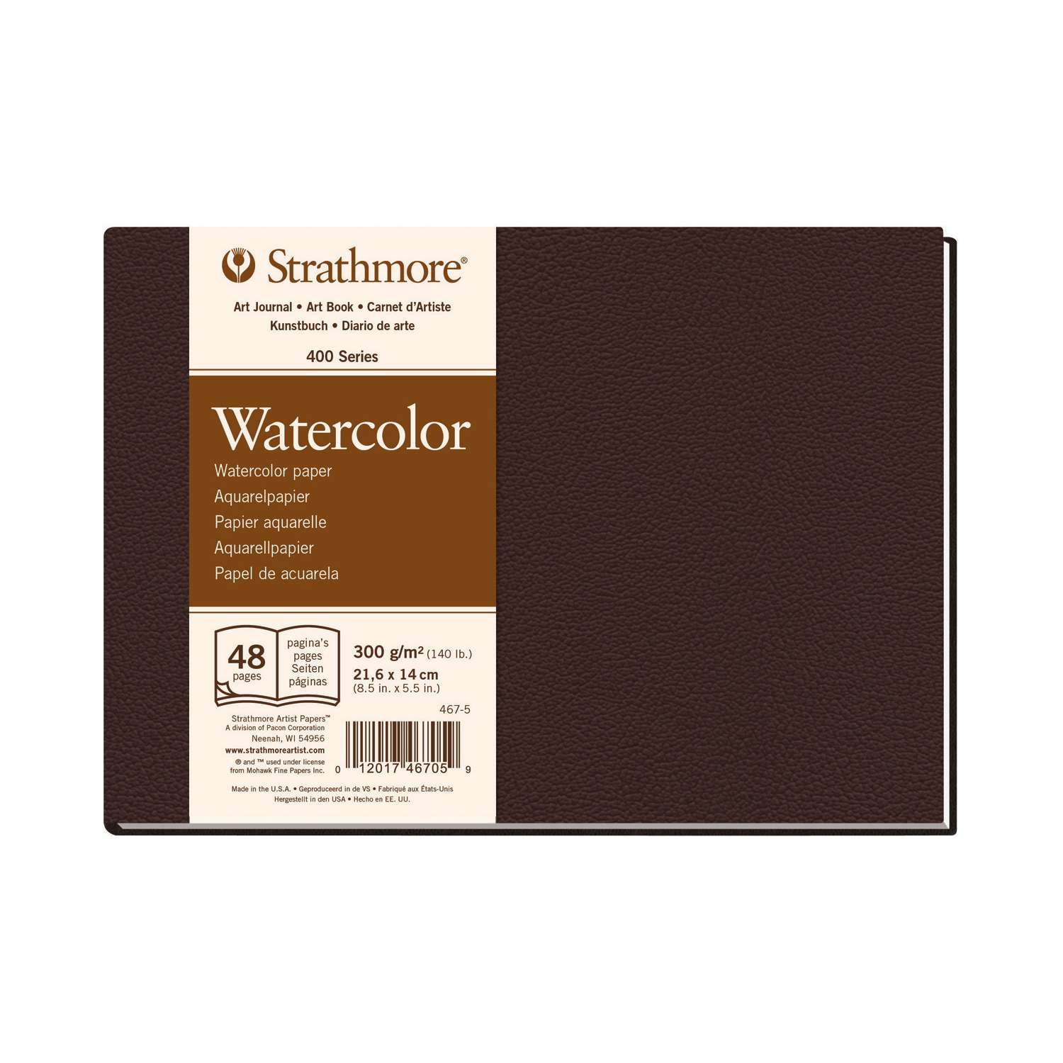 Carnet D'aquarelle Strathmore 400 Série - Format 14 X 21,6 Cm - Papier Sans Acide, Légèrement Texturé, Idéal Pour Aquarelle, Gouache Et Acrylique