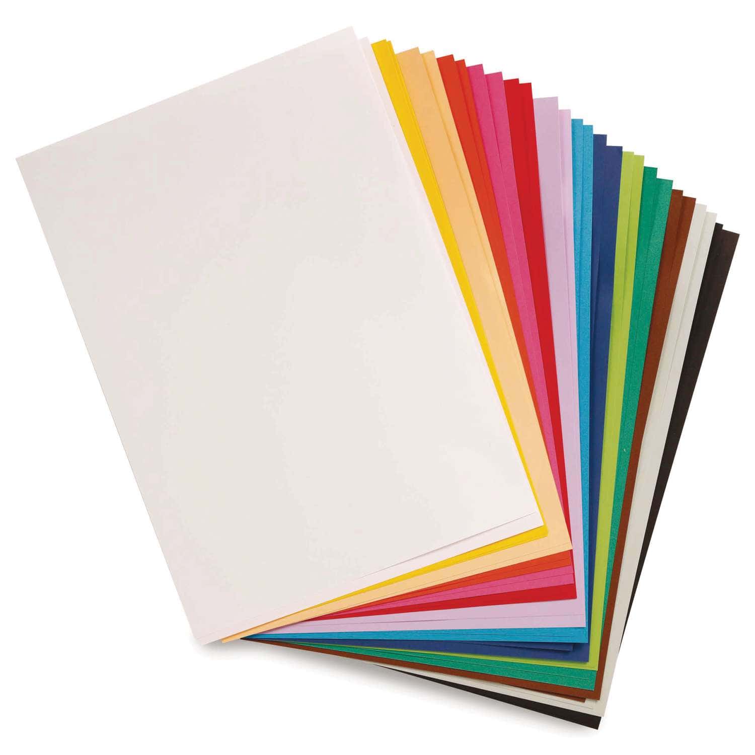 samenvoegen Afkorting Lee CLAIREFONTAINE MAYA gekleurd knutselpapier, 28-delig assortiment levendige  kleuren