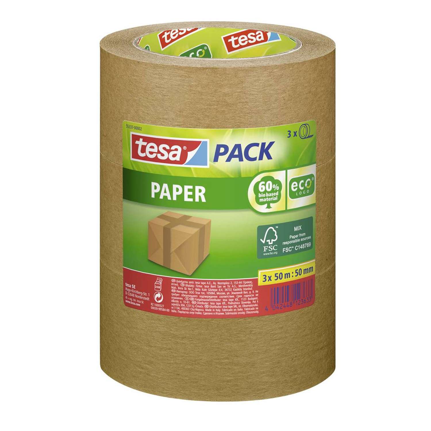 Klacht knijpen Gewoon doen Tesa Pack Paper breed plakband