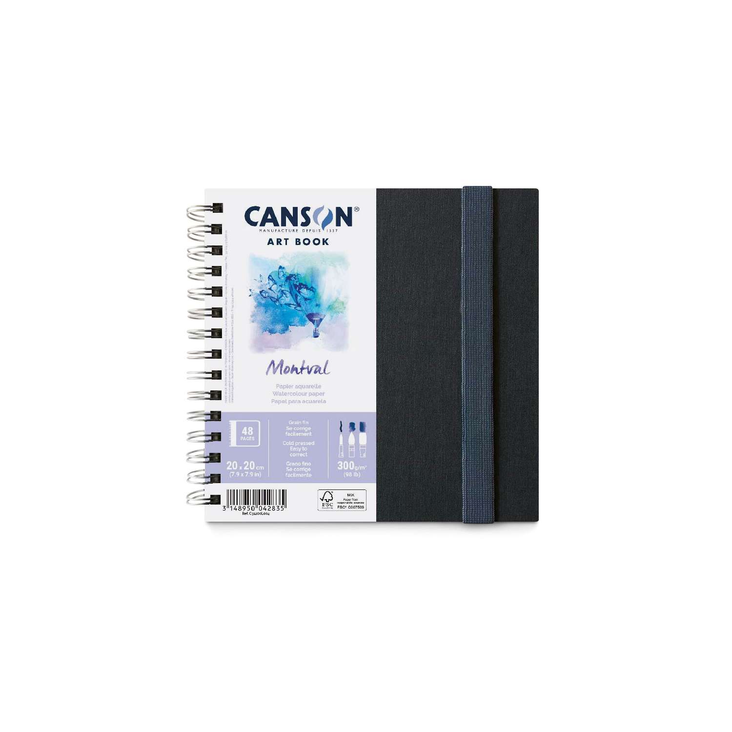 Canson Zeichenblock Montval – 18 X 25 Cm, 300 G/m², 12 Blatt, Für Anspruchsvolle Zeichnungen