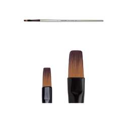 DALER-ROWNEY | GRADUATE penseel ○ plat & kort (bright) — synthetisch haar