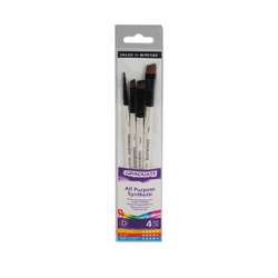 DALER-ROWNEY | GRADUATE penselen ○ plat & afgeschuind ○ 4-set — synthetisch haar