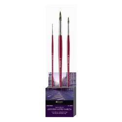 Escoda® | Signature Collection by ANTONIO LÓPEZ GARCÍA ○ 3-set 8602-2 — Chungking varkenshaar