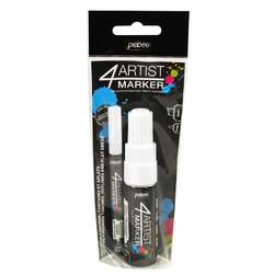 Set van 2 markers 4Artist PÉBÉO, wit