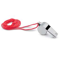 Wonday® | Whistle — metal with coloured lanyard