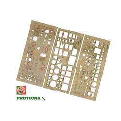 KOH-I-NOOR | Protecna sjabloon ○ electra — 3-set