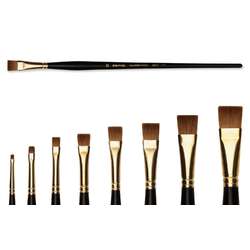 Raphaël® Serie 1872 Kolinsky Gold penseel, plat