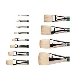 WINSOR & NEWTON™ | WINTON penselen varkenshaar voor olie- en acrylverf, formaat korten plat