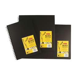 DERWENT | BLACK BOOK schetsboek — zwart papier