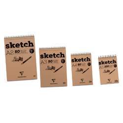 Clairfontaine Sketch spiraal schetsblok - 90 gr/m²