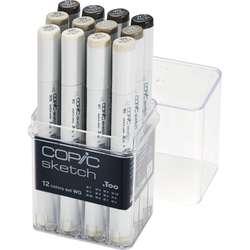 COPIC® | sketch marker — 12-case Warm grey