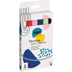 KREUL | TRITON ACRYLIC MARKER ○ medium — 6-set