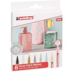 edding® | 751 Pastel Gloss Paint Marker set — 8 markers