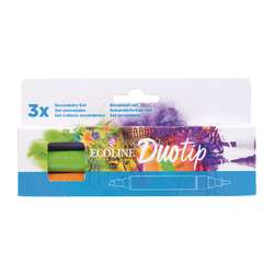 Royal Talens | ECOLINE® Duotip marker — 3-set Secundaire kleuren