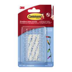 3M™ | Command™ Transparante sierklem met plakstrip — 20-blister