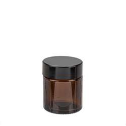 GLOREX | Glazen pot — bruin