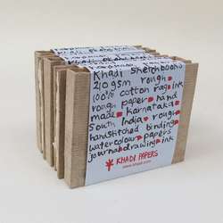 KHADI PAPERS | HARDBACK BOOK aquarelboekje ○ handgeschept — gebonden hardback