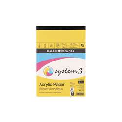 DALER-ROWNEY | System3 acrylpapier ○ linnenstructuur — blok