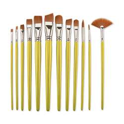 Royal & Langnickel® | Brown Taklon penselen ○ 12-set RSET-9504 — synthetisch haar