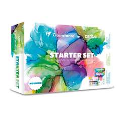 Clairefontaine | CERNIT® ALCOHOL INKS Starter set — paper, inks + accessories