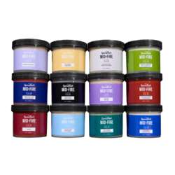 Speedball® | MID-FIRE™ GLAZE kwastglazuur 1180-1220°C — 12-set SAMPLER PACK