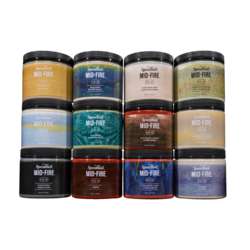Speedball® | MID-FIRE™ GLAZE kwastglazuur 1180-1220°C — 12-set BULK PACK