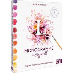 Monogramme in Aquarell