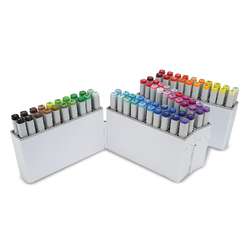 deflecto® | Marker Accordion — opbergbox / organizer voor 80 markers