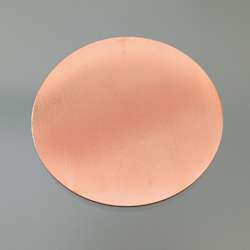 ABIG | Koperen plaatje ○ voor emaille — rond & plat