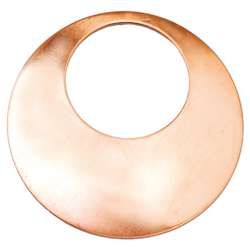 ABIG | Koperen collier ○ voor emaille — rond & gewelfd