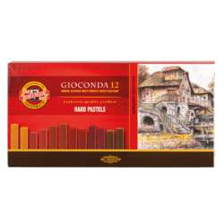 KOH-I-NOOR | GIOCONDA 8100 hard pastelkrijt — 12-sets monochrome