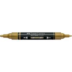 FABER-CASTELL | MULTIMARK MIRROR marker ○ dubbelzijdig — 550 Gold