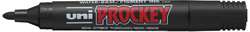 UNI-BALL Prockey Permanent Marker, ronde punt, zwart