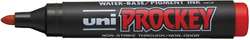 UNI-BALL Prockey Permanent Marker, ronde punt, rood
