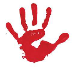 GERSTAECKER Vingerverf, 750 ml per flacon, rood