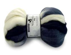 Schoppel Wolle Merino viltwol bont, knot 50g, zwart/wit