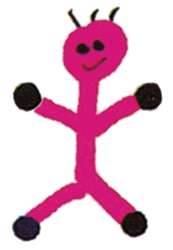 Edding 4600 textile pen, neon roze