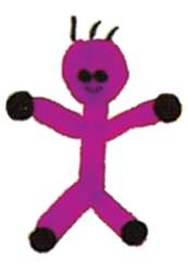 Edding 4600 textile pen, neon violet