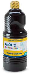 GIOTTO School Paint temperaverf, 1 liter, zwart