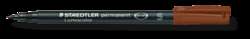 STAEDTLER® | Lumocolor® permanent pen 313, S=superfijn, 0,4 mm, Bruin