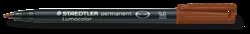 STAEDTLER® | Lumocolor® permanent pen 317 universele stift, Medium, 1 mm, Bruin