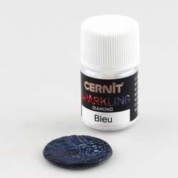 Cernit Sparkling poeder, Diamond, Blauw diamant