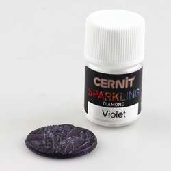 Cernit Sparkling poeder, Diamond, Violet diamant