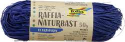 Folia natuurbast raffia, bundel 50g, blauw