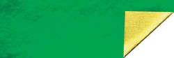 Ursus aluminium knutselfolie, rol 10 m, Groen/goud 002
