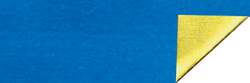 Ursus aluminium knutselfolie, rol 10 m, Blauw/goud 003